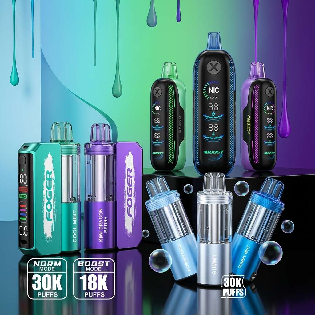FOGER Optimized JPEG 30K Puffs Vape Collection Display